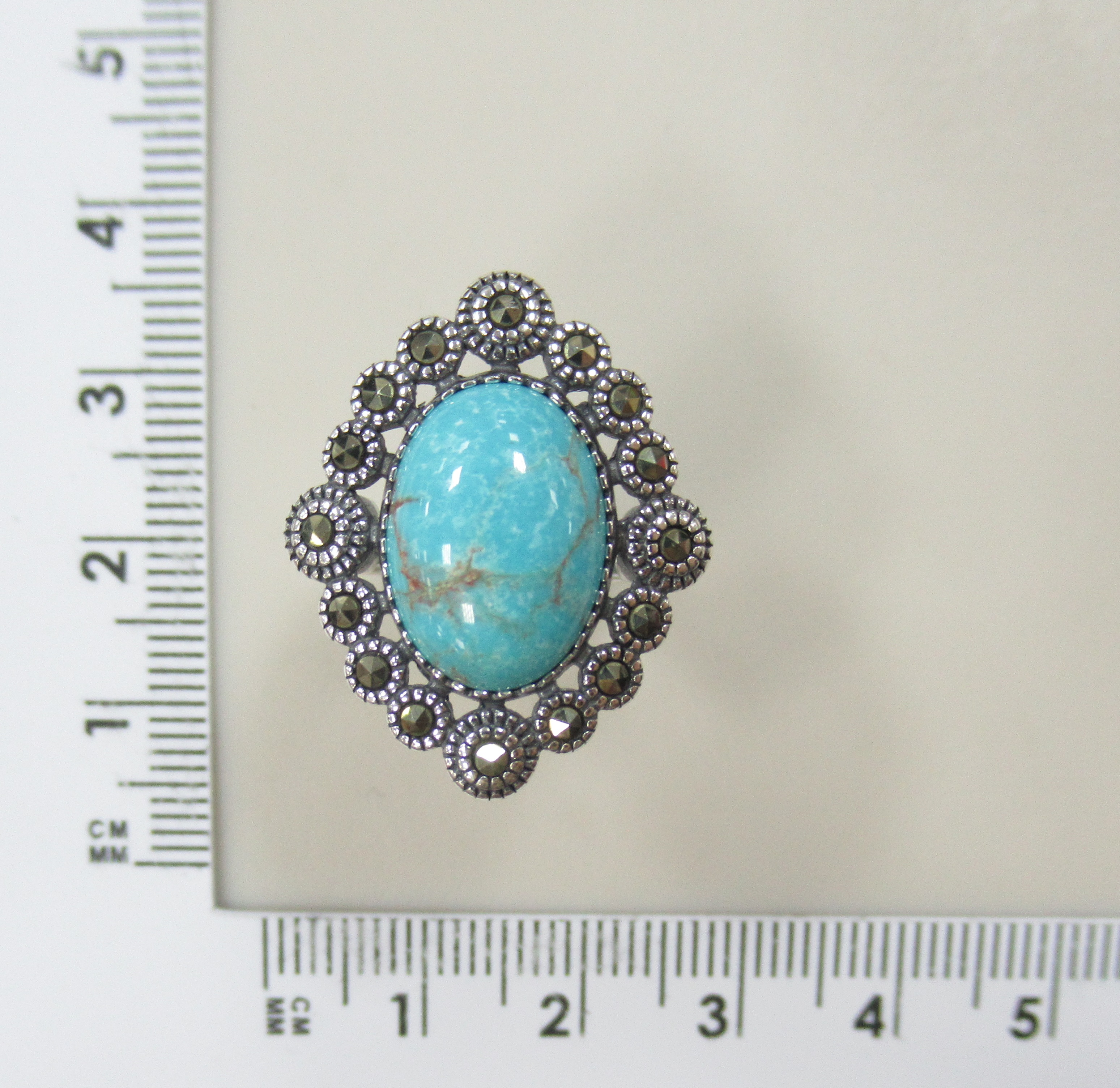 Серебряное кольцо с бирюзой